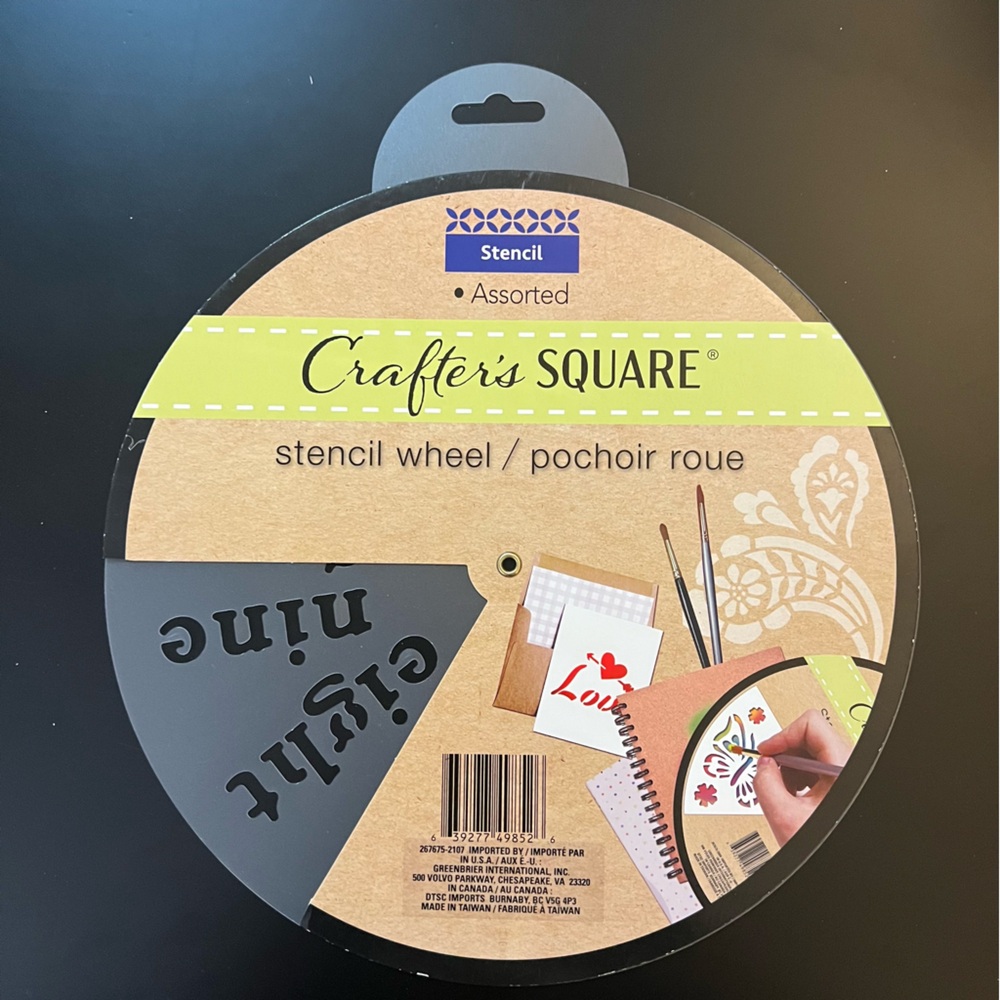 🆕Crafter’s Square Stencil Wheel – Numbers & Symbols